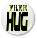 printfashion Free hug - Kitűző, hűtőmágnes - Fehér (3082439)