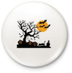 printfashion Rémisztő Halloween - Kitűző, hűtőmágnes - Fehér (14247981)