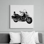 printfashion motor - Vászonkép - Fehér (8466746)