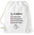 printfashion Műköröm - Sportzsák, Tornazsák - Fehér (5701922)