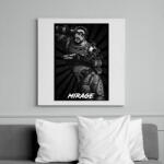 printfashion Mirage BW - Apex Legends - Vászonkép - Fehér (6626242)