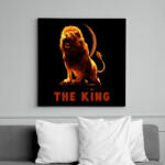 printfashion THE KING - Vászonkép - Fekete (7238081)