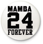 printfashion Mamba 24 Forever - Kitűző, hűtőmágnes - Fehér (3083518)