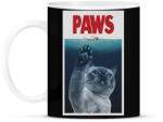 printfashion PAWS cápa macska - Bögre - Fekete (16311788)