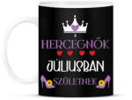 printfashion A hercegnők júliusban születnek - Bögre - Fekete (7437727)