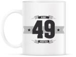 printfashion b-day-49-dark-lightgrey - Bögre - Fehér (790556)