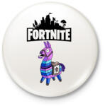printfashion Fortnite Lama - Kitűző, hűtőmágnes - Fehér (3081873)