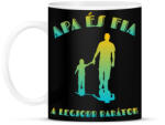 printfashion Apa és fia - Bögre - Fekete (3931194)