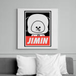 printfashion BTS JIMIN - Vászonkép - Fehér (6627388)