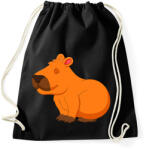 printfashion Capybara - Sportzsák, Tornazsák - Fekete (13842236)