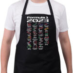 printfashion Formula 1 2023 versenynaptár (Angol) - Kötény - Fekete (11766069)