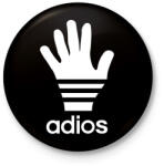 printfashion Adios - Kitűző, hűtőmágnes - Fekete (3095904)