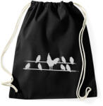 printfashion Idegen - Sportzsák, Tornazsák - Fekete (837942)