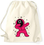 printfashion Squid Game Dab négyszög - Sportzsák, Tornazsák - Natúr (5725555)