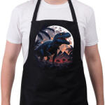 printfashion A dínók utolsó napja - Kötény - Fekete (11650121)