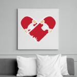 printfashion Deszka szerelem - Vászonkép - Fehér (6621440)