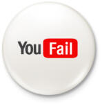 printfashion you fail - Kitűző, hűtőmágnes - Fehér (3089668)