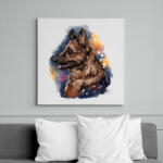 printfashion german shepherd watercolor - Vászonkép - Fehér (6638959)