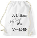 printfashion A diéta holnap kezdődik - Sportzsák, Tornazsák - Fehér (1669486)