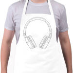 printfashion Fejhallgató - Kötény - Fehér (5326334)