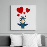 printfashion birdie - Vászonkép - Fehér (6621895)