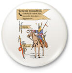 printfashion Kun kori nyilak szóvicc - Kitűző, hűtőmágnes - Fehér (16397341)