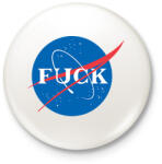 printfashion Fuck Nasa - Kitűző, hűtőmágnes - Fehér (3081186)