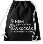 printfashion A kockák kényszerítettek! - Sportzsák, Tornazsák - Fekete (2764213)