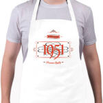printfashion since-1951-red-black - Kötény - Fehér (4902360)