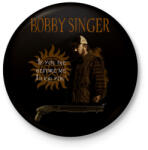printfashion bobby singer - Kitűző, hűtőmágnes - Fekete (3102199)