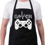 printfashion gamer - Kötény - Fekete (13705290)