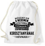printfashion A legfontosabbak Keresztanyának hívnak. - Sportzsák, Tornazsák - Fehér (14762790)