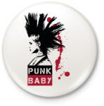 printfashion Punk Baby - Kitűző, hűtőmágnes - Fehér (7668303)