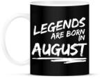 printfashion A legendák augusztusban születnek - Bögre - Fekete (793144)