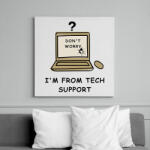 printfashion TECH SUPPORT - Vászonkép - Fehér (6628354)