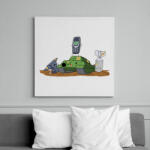 printfashion Nokia 3310, az elpusztíthatatlan - Vászonkép - Fehér (6631532)