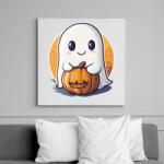 printfashion Cuki Halloween-i Szellem - Vászonkép - Fehér (16708840)