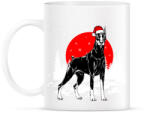 printfashion Dobermann karácsony - Bögre - Fehér (790159)
