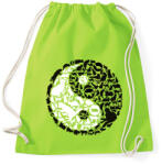 printfashion YinYang macskák - Sportzsák, Tornazsák - Limezöld (393875)