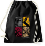 printfashion Trónok harca - Sportzsák, Tornazsák - Fekete (375679)