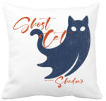 printfashion Ghost Cat Shadow - Párnahuzat, Díszpárnahuzat - Fehér (16856416)