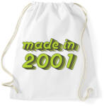 printfashion made-in-2001-green-grey - Sportzsák, Tornazsák - Fehér (488850)