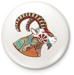 printfashion Színes Bak horoszkóp - Kitűző, hűtőmágnes - Fehér (3081295)