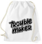 printfashion TroubleMakerBlackTextured - Sportzsák, Tornazsák - Fehér (5270656)