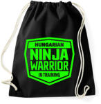 printfashion Hungarian Ninja Warrior - Sportzsák, Tornazsák - Fekete (1077121)