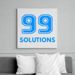 printfashion 99 SOLUTIONS - Vászonkép - Fehér (6630141)