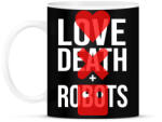 printfashion Love Death + Robots logo - Bögre - Fekete (7164347)