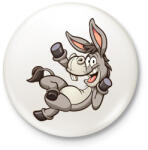 printfashion szamár - Kitűző, hűtőmágnes - Fehér (16827255)