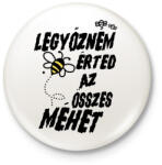 printfashion Legyőzném érted az összes méhet - páros minta - Kitűző, hűtőmágnes - Fehér (16815136)