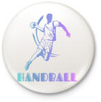 printfashion Handball - Kitűző, hűtőmágnes - Fehér (4057243)